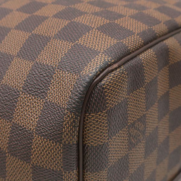 Louis Vuitton Boston Bag Keepall Bandouliere 55 Damier Canvas Ebene Gold — view 4