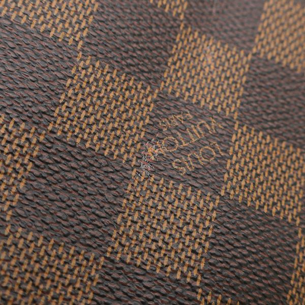 Louis Vuitton Boston Bag Keepall Bandouliere 55 Damier Canvas Ebene Gold — view 7