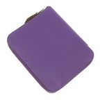 Hermes Coin Purse Azap Silk'in Compact Evercolor Purple Silver Yellow Seashell — view 2
