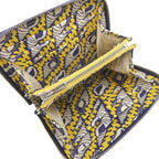 Hermes Coin Purse Azap Silk'in Compact Evercolor Purple Silver Yellow Seashell — view 6