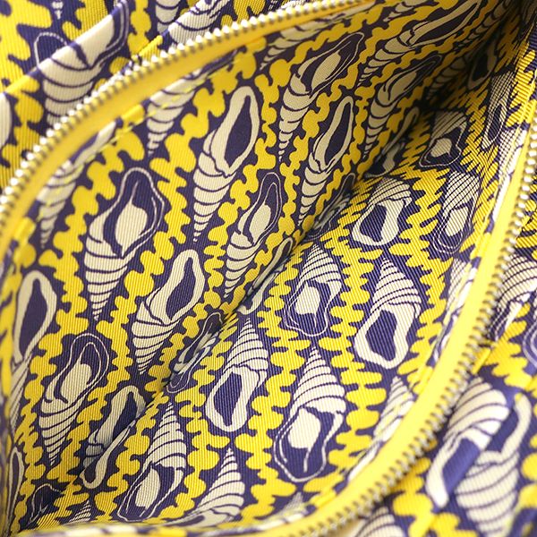Hermes Wallet Azap Long Silk'in Evercolor Purple Silver Yellow Seashell Round — view 7