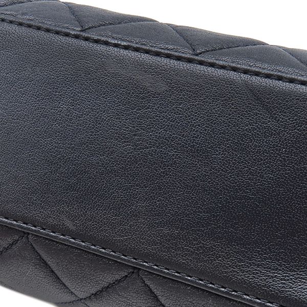 Chanel Tote Bag Mademoiselle Chain Shoulder Leather Navy Gold CC Logo 23 — view 7