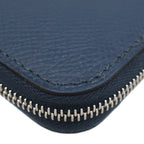 Hermes Coin Purse Azap Silk'in Compact Veau Epsom Blue Silver Navy Round Zip — view 4