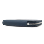 Hermes Coin Purse Azap Silk'in Compact Veau Epsom Blue Silver Navy Round Zip — view 3