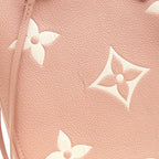 Louis Vuitton Tote Bag Neverfull MM Leather Bicolor Monogram Empreinte Rose — view 5