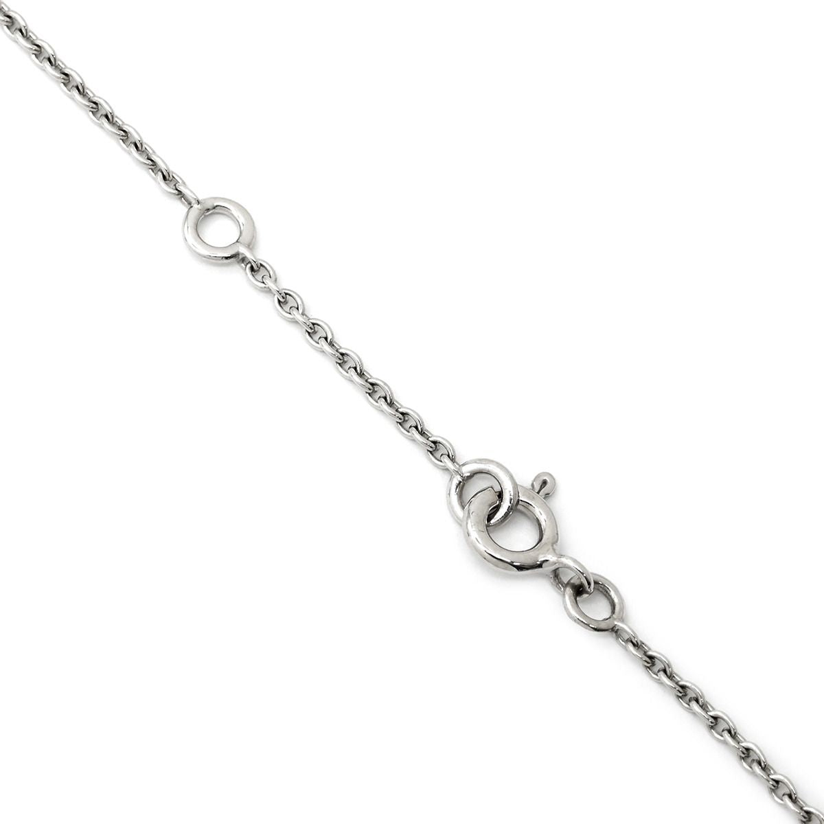 Hermes Necklace Amulette Constance Diamond Pendant White Gold Bag Motif — view 4