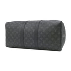Louis Vuitton Boston Bag Keepall Bandouliere 45 Monogram Eclipse Silver — view 3