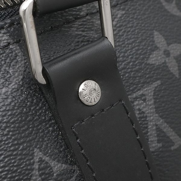 Louis Vuitton Boston Bag Keepall Bandouliere 45 Monogram Eclipse Silver — view 8