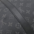 Louis Vuitton Boston Bag Keepall Bandouliere 45 Monogram Eclipse Silver — view 6