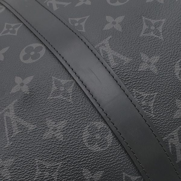 Louis Vuitton Boston Bag Keepall Bandouliere 45 Monogram Eclipse Silver — view 6