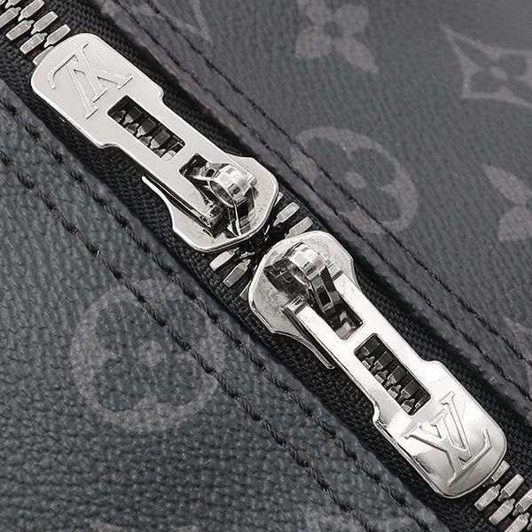 Louis Vuitton Boston Bag Keepall Bandouliere 45 Monogram Eclipse Silver — view 5
