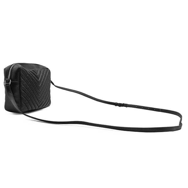 Saint Laurent Shoulder Bag Lou Leather Black Silver YSL Cassandra with Tassel — view 2