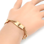 Hermes Bracelet Clou de H Rose Gold Pink Chain — view 7