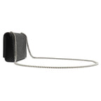 Saint Laurent Shoulder Bag Kate Tassel Chain Leather Black Silver Monogram — view 2