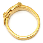 Hermes Ring Boucles Sellier Diamond Yellow Gold 50 Belt Motif — view 2
