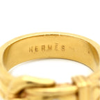 Hermes Ring Boucles Sellier Diamond Yellow Gold 50 Belt Motif — view 7