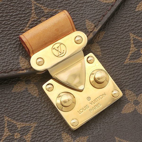 Louis Vuitton 2-Way Bag Pochette Metis MM Monogram Canvas Gold Shoulder Handbag — view 5