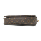 Louis Vuitton 2-Way Bag Pochette Metis MM Monogram Canvas Gold Shoulder Handbag — view 3