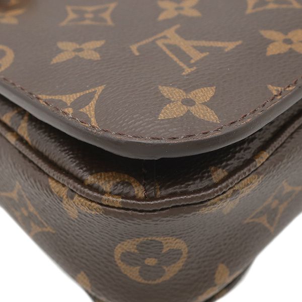 Louis Vuitton 2-Way Bag Pochette Metis MM Monogram Canvas Gold Shoulder Handbag — view 4