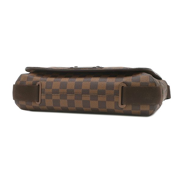 Louis Vuitton Shoulder Bag Brooklyn MM Damier Canvas Silver Brown — view 3