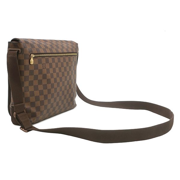Louis Vuitton Shoulder Bag Brooklyn MM Damier Canvas Silver Brown — view 2