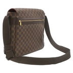 Louis Vuitton Shoulder Bag Bastille Damier Canvas Ebene Gold Brown — view 2