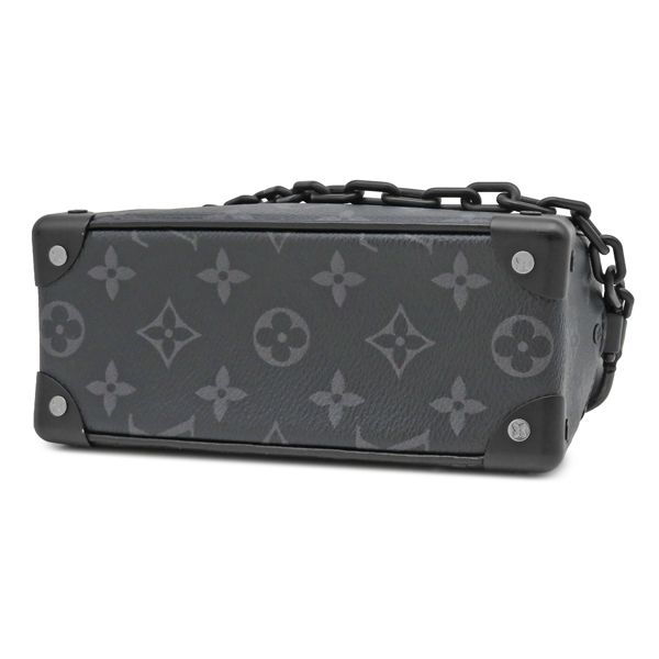Louis Vuitton Shoulder Bag Mini Soft Trunk Monogram Eclipse Matte Black — view 3