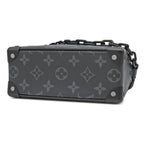 Louis Vuitton Shoulder Bag Mini Soft Trunk Monogram Eclipse Matte Black — view 3