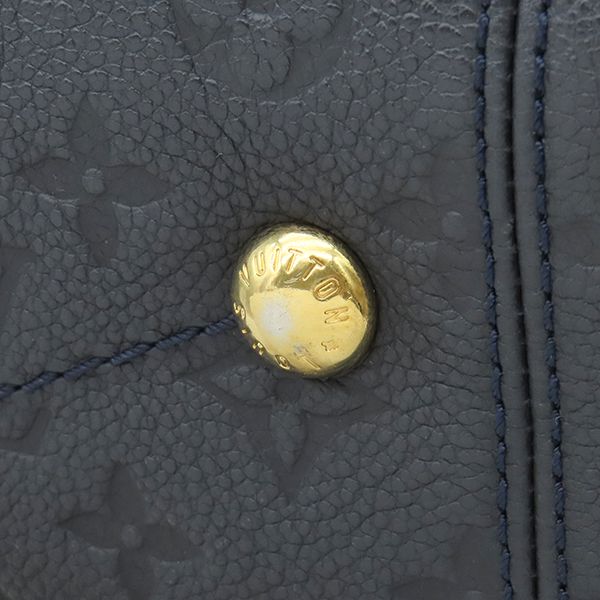 Louis Vuitton Handbag Artsy MM Monogram Empreinte Infini Gold Tote Navy — view 5