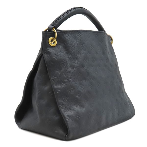 Louis Vuitton Handbag Artsy MM Monogram Empreinte Infini Gold Tote Navy — view 2