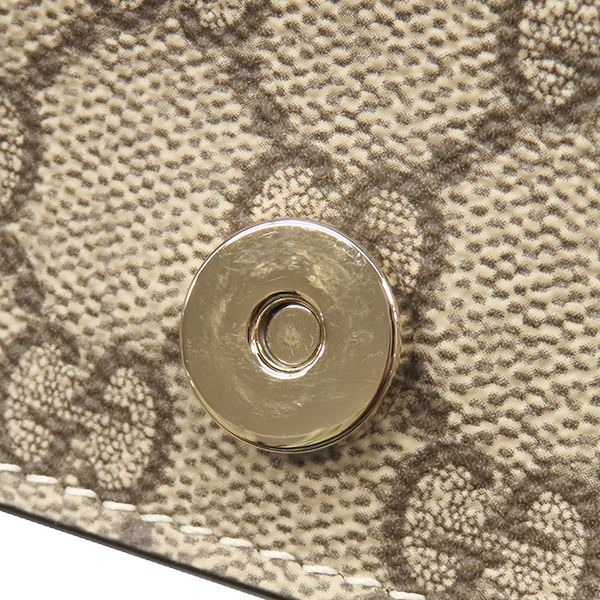 Gucci Shoulder Bag GG Emblem Mini Supreme Canvas Beige Brown Gold — view 7