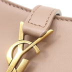 Saint Laurent Shoulder Bag Buckle Cassette Mini Leather Pink Beige Gold Le 5 A 7 — view 8