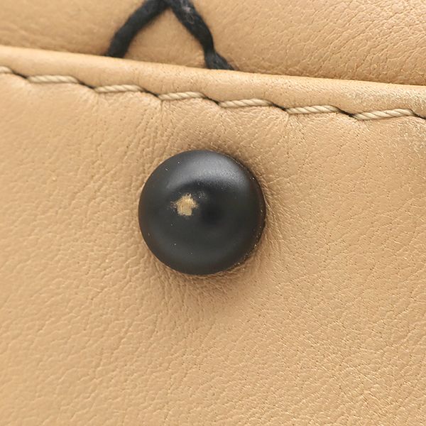 Chanel Wild Stitch Boston Bag Leather Beige Matte Black CC Logo 64 — view 6