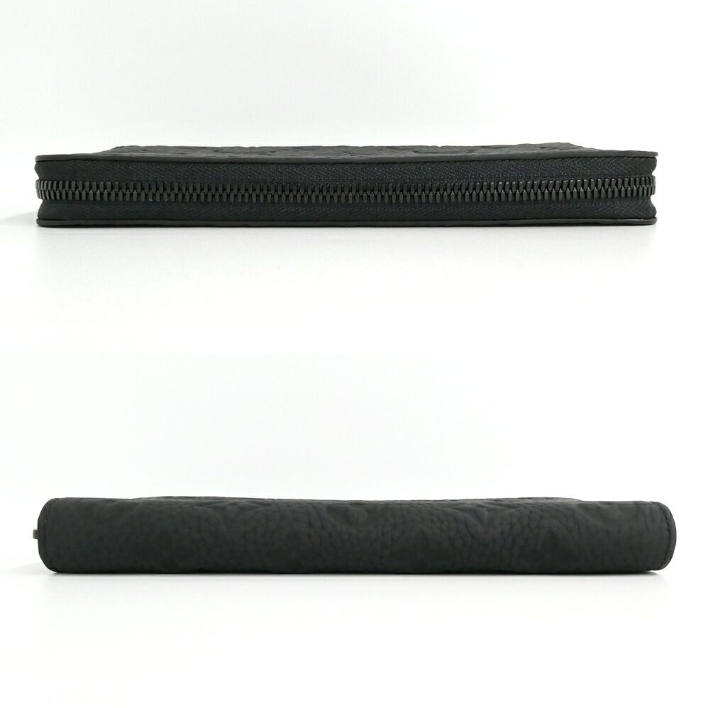 Louis Vuitton Zippy Wallet Vertical Taurillon Monogram Black — view 3
