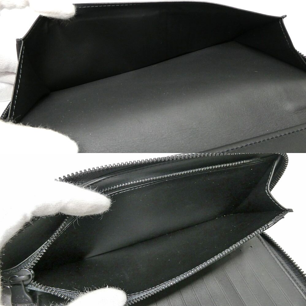 Louis Vuitton Zippy Wallet Vertical Taurillon Monogram Black — view 6