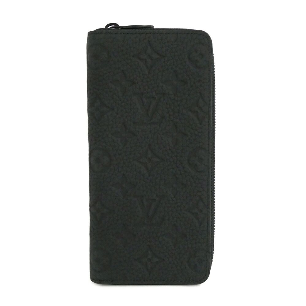 Louis Vuitton Zippy Wallet Vertical Taurillon Monogram Black