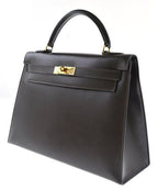 Hermes Kelly 32 Box Calf Handbag — view 2