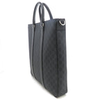 Gucci 2-Way Tote Bag GG Supreme Canvas Leather Black — view 2