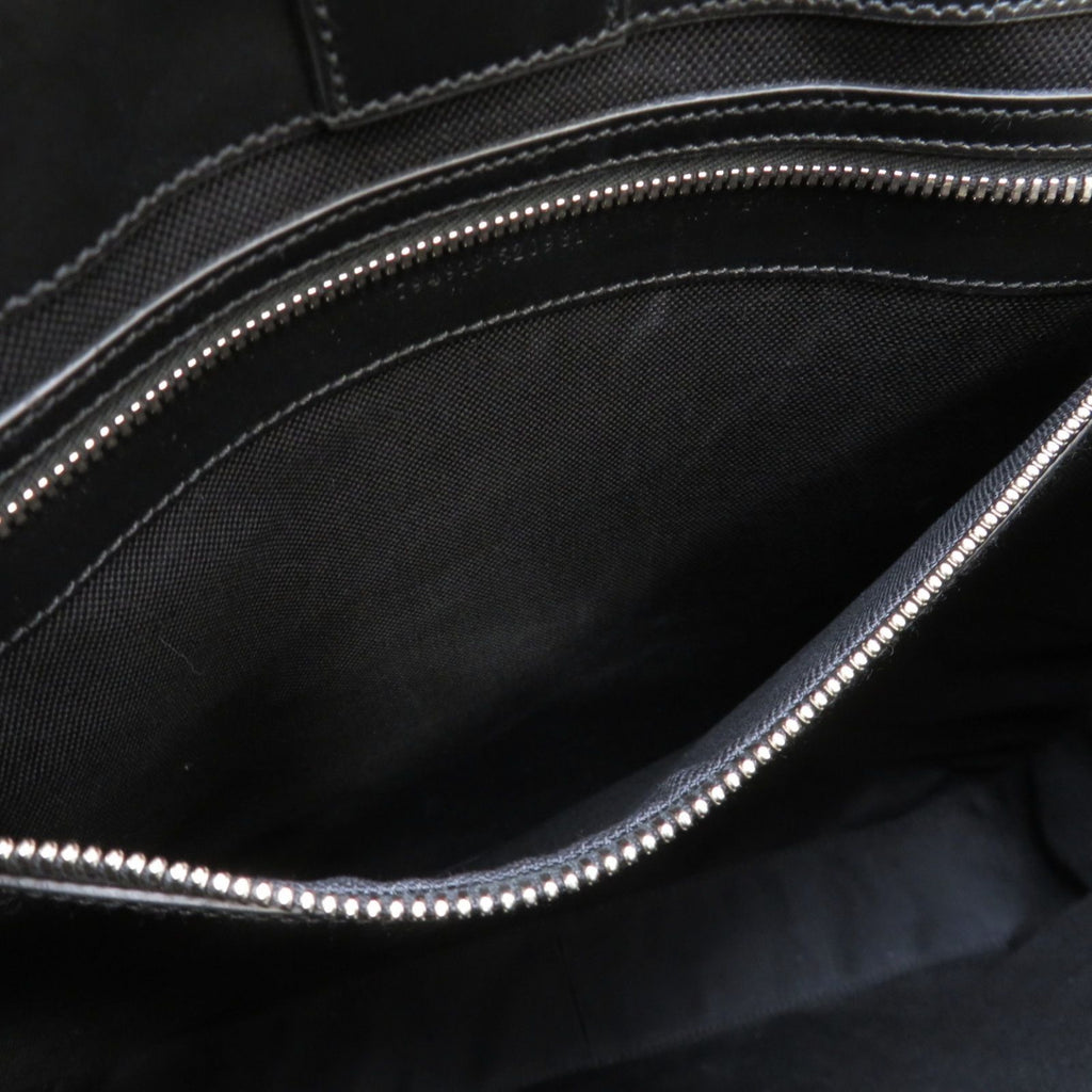 Gucci 2-Way Tote Bag GG Supreme Canvas Leather Black — view 8