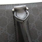 Gucci 2-Way Tote Bag GG Supreme Canvas Leather Black — view 5