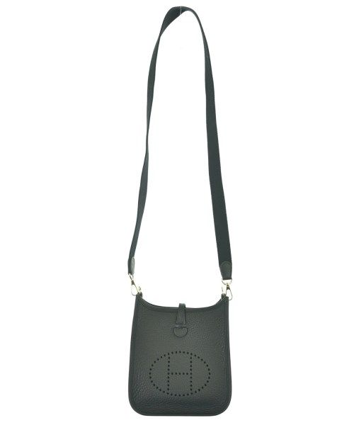 Hermes Evelyne TPM Taurillon Clemence Black Gold Shoulder Bag — view 3