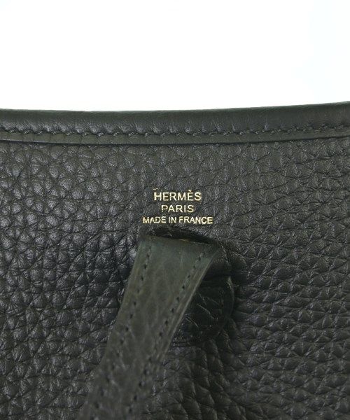 Hermes Evelyne TPM Taurillon Clemence Black Gold Shoulder Bag — view 5