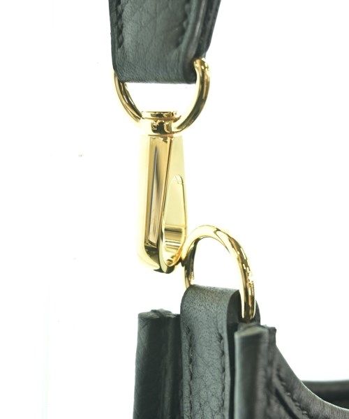 Hermes Evelyne TPM Taurillon Clemence Black Gold Shoulder Bag — view 7