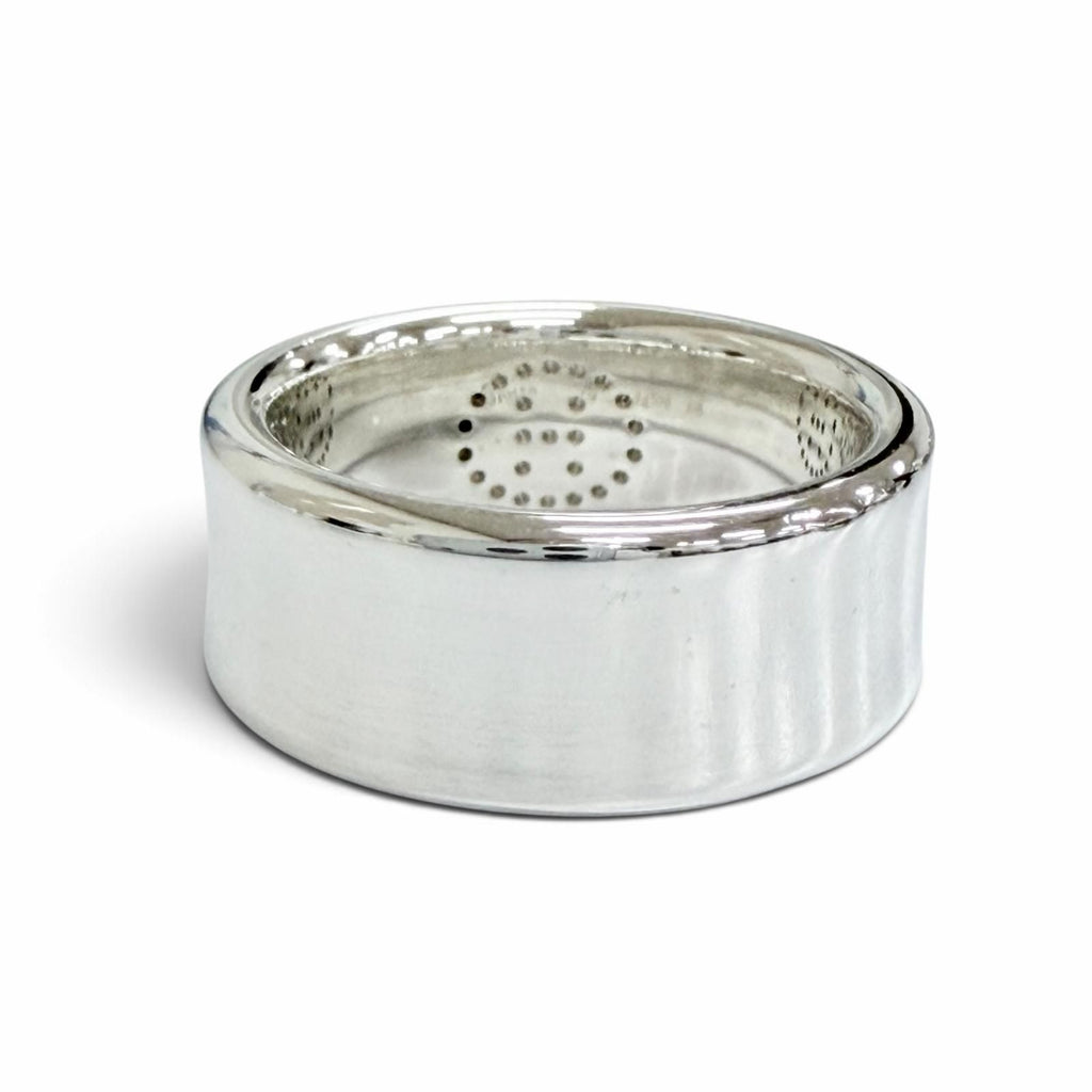Hermes Eclipse Ribbon Ring H Logo Silver — view 4