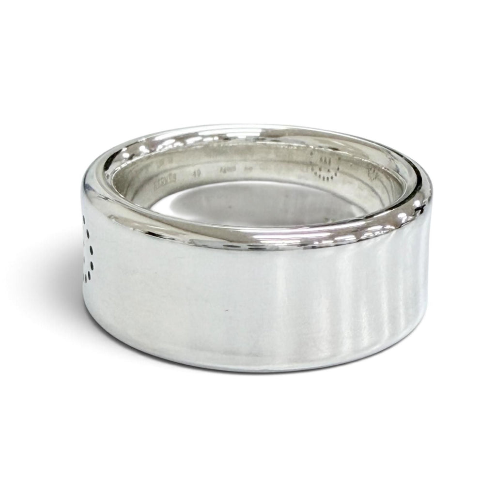 Hermes Eclipse Ribbon Ring H Logo Silver — view 2