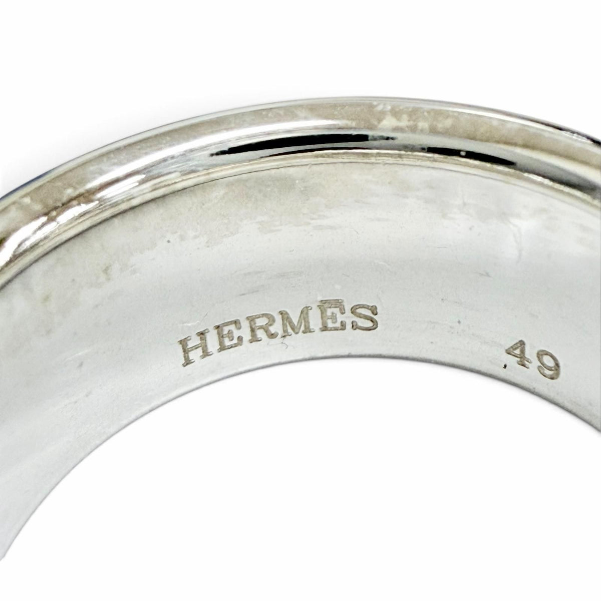 Hermes Eclipse Ribbon Ring H Logo Silver — view 6