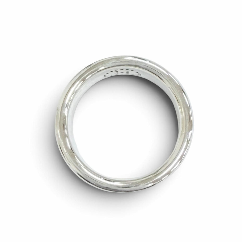 Hermes Eclipse Ribbon Ring H Logo Silver — view 5