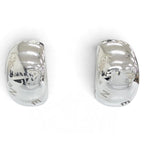 Chanel 925 Logo Earrings Clip-On Silver