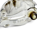 Chanel 925 Logo Earrings Clip-On Silver — view 7