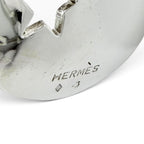 Hermes 925 Moon Star Bangle Bracelet Hollowed Out Design Silver Buddha — view 6